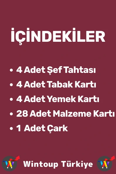 Eğlenceli Çocuk Eşleştirme Hafıza Gözlem Becerisi Geliştiren Okul Ev Aile Şef Mutfak Oyun BEST CHEFS - 3