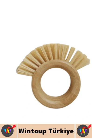 Ergonomik Kolay Tutuş Sert Bitkisel Kıllı Havuç Patates Pancar Turp Sebze Meyve Yıkama Fırçası - Resim 4