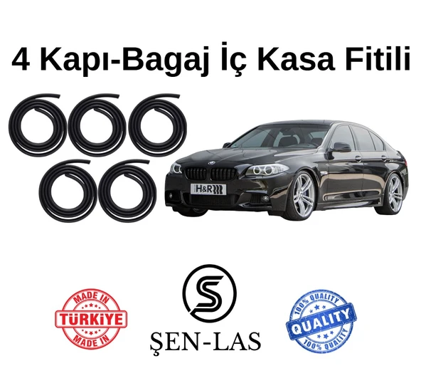 BMW 5 Serisi F10 (2010-2017) Şen-Las Kadifeli 4 Kapı + Bagaj Fitili ŞL33111 ürün görseli 1