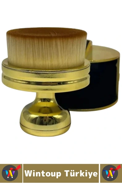 Dayanıklı Uzun Ömürlü Araç Dış Bakım Temizlik Çok Şık Gold Renk Hazneli Oto Lastik Parlatma Fırçası - Resim 2