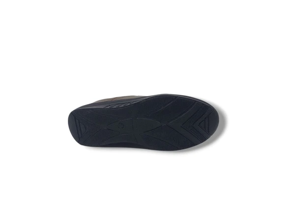 Zerhan 702 Kadın Vizon Çorap Model Jel Topuk Tabanlı Dolgu Taban Komfort Ayakkabı - Resim 6