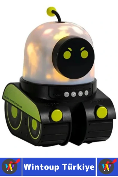 Dekoratif Gezegen Hayvan Özel Gün 21 Farklı 3D Film Çocuk Bebek Odası Robot Projektör Gece Lambası - Resim 6