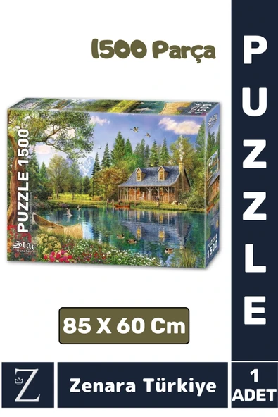 Eğlenceli Eğitici El Göz Görsel Algı Hafıza Beceri Geliştirici 1500 Parça PUZZLE KRİSTAL GÖL ürün görseli