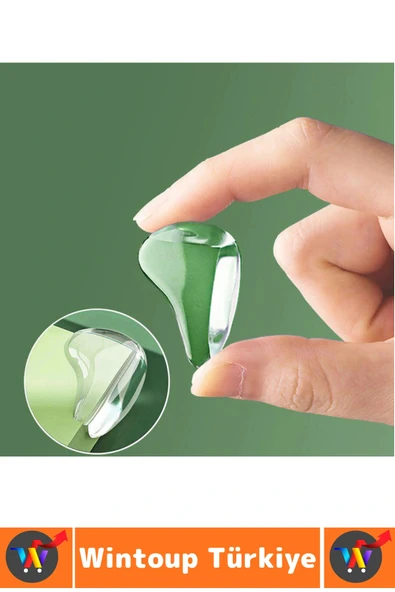 Pratik Çocuk Bebek Güvenlik Masa Komodin Mobilya Çarpma Önleyen Silikon Köşe Kenar Koruyucu 4 Adet - Resim 2