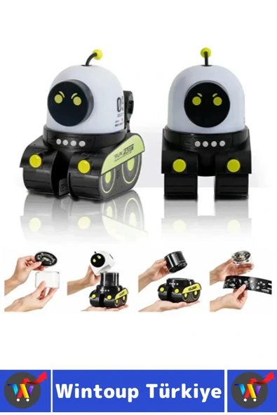 Dekoratif Gezegen Hayvan Özel Gün 21 Farklı 3D Film Çocuk Bebek Odası Robot Projektör Gece Lambası - Resim 5