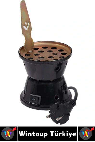 Kompakt Kamp Outdoor Nargile Kömürü Kahve Su Kaynatma Dayanıklı Gövde Elektrikli Mini Ocak 9 Cm - 4