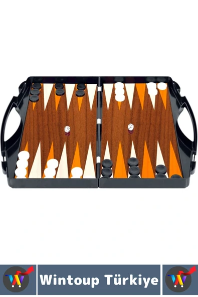 Eğlenceli Çocuk Yetişkin Aile Okul Eğitici Taşıma Çantalı Tavla Satranç Dama 3 in 1 Özel Oyun Seti - 3