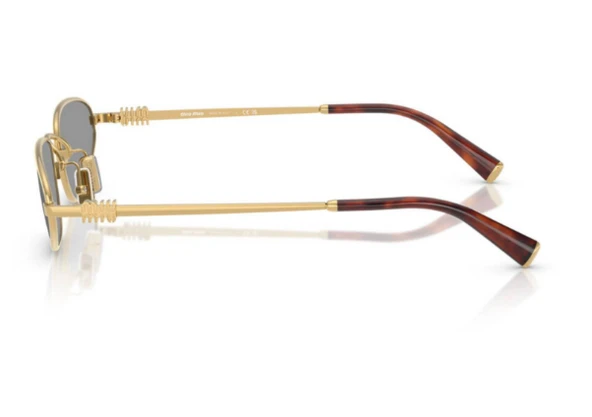 MIU MIU A52S Gold Kadın Güneş Gözlüğü - Resim 3