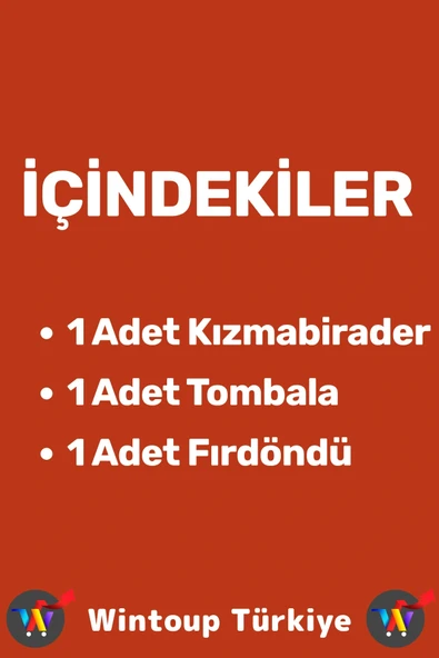 Eğlenceli Christmas Etkinlik Kızmabirader Tombala Fırdöndü 3 in 1 Çocuk Aile Oyun Özel YILBAŞI SETİ - Resim 3