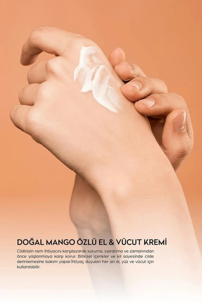 Doğal Mango Özlü El ve Vücut Kremi 75 ml - 2