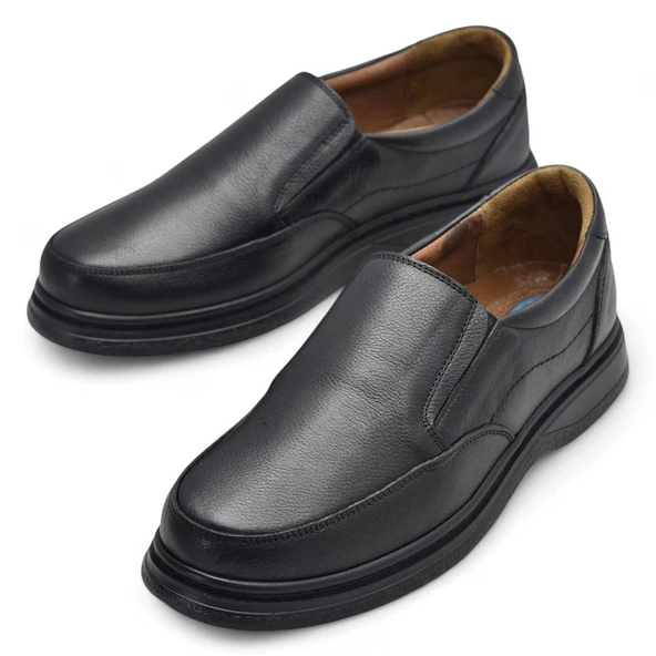 TAB430 Ortopedik Taban Hakiki Deri Erkek Ayakkabı Mevsimlik Baba Ayakkabısı - Resim 3