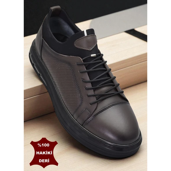 1228 Ortopedik Taban Günlük Hakiki Deri Erkek Ayakkabı Casual Erkek Deri Ayakkabı - 7