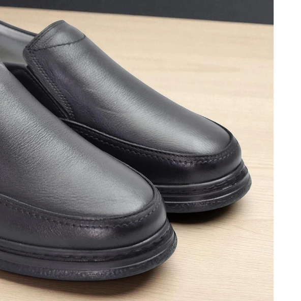 TAB450 Ortopedik Taban Hakiki Deri Erkek Ayakkabı Mevsimlik Baba Ayakkabısı - Resim 3