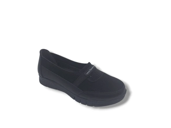 Zerhan 300 Kadın Siyah Komfort Büyük Numara Ayakkabı 41 42 - 4