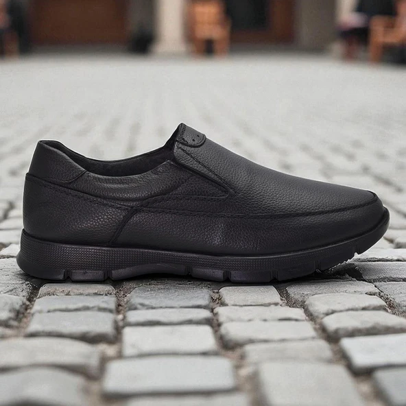 301 Ortopedik Topuk Masajlı Hakiki Deri Erkek Ayakkabı Kışlık Erkek Deri Ayakkabı - 8