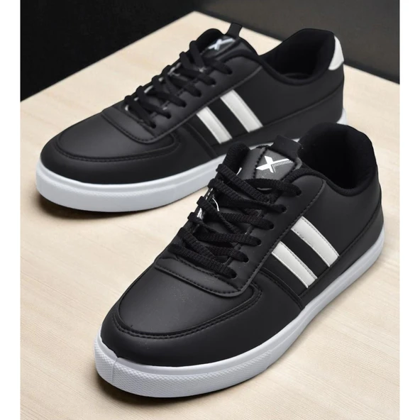 038 Rahat Taban Günlük Unisex Siyah Erkek Spor Ayakkabı - 3