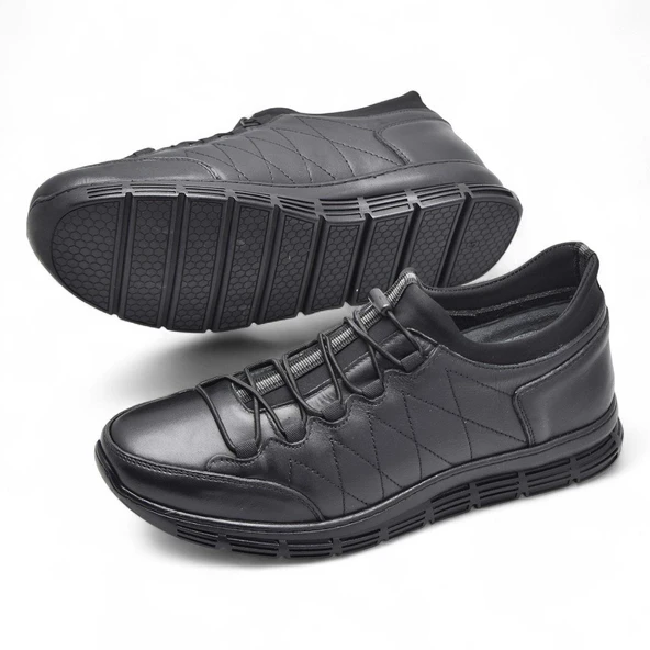 3216 Ortopedik Taban Günlük Hakiki Deri Erkek Ayakkabı Kauçuk Taban Casual Ayakkabı - 4