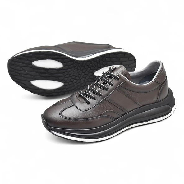 1217-1 Ortopedik Taban Hakiki Deri Günlük Erkek Ayakkabı Kauçuk Taban Casual Ayakkabı - 16