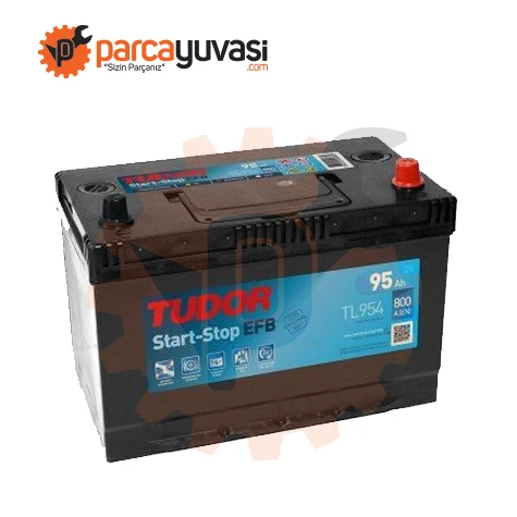 Aku Aku 12v 95 Ah 800a Start Stop Efb D31 (306×173×222) (sulu) - Tudor Tl954 ürün görseli