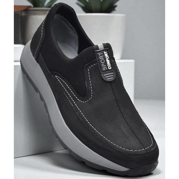 5501 Ortopedik Taban Hakiki Nubuk Deri Erkek Ayakkabı Mevsimlik Kışlık Erkek Ayakkabı ürün görseli