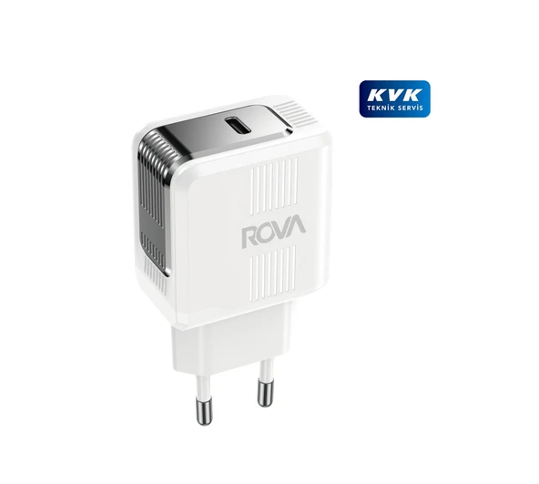 Rova SB110 PD Type-C Giriş Hızlı Şarj Başlığı 20W - Kvk Teknik Servis Garantili
