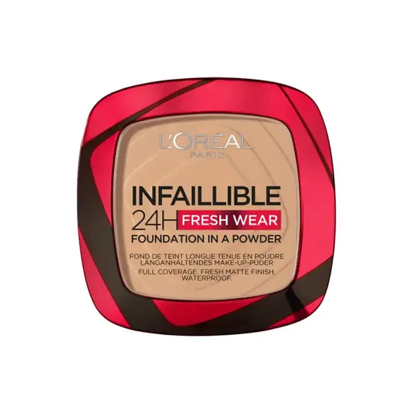 Loreal Paris Infaillible 24H Fresh Wear Pudra Fondöten 140 Golden Beige - 1
