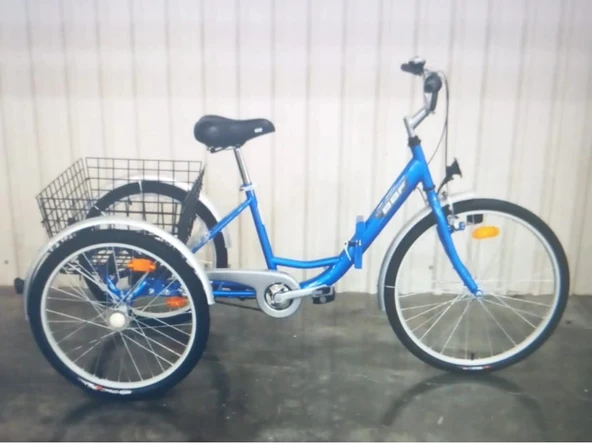 FSC BBF Cargo Nexus 3 Vites Ön V-Arka Kontra Fren Ön 24-Arka 20 Jant Katlanır Kargo Bisikleti Mavi - Resim 2