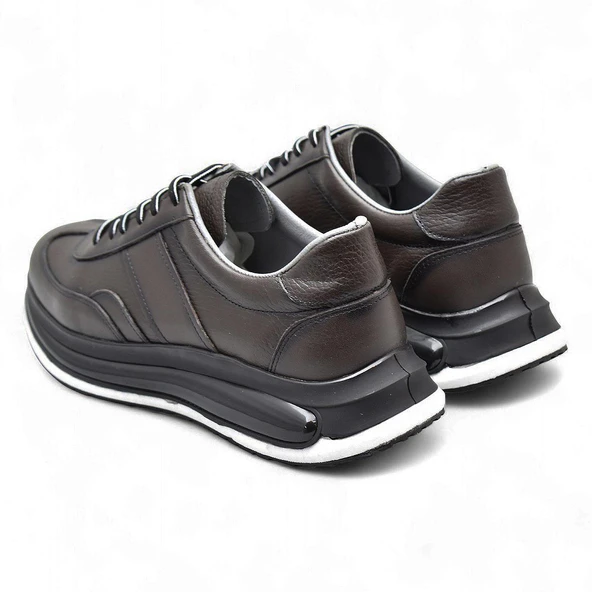 1217-1 Ortopedik Taban Hakiki Deri Günlük Erkek Ayakkabı Kauçuk Taban Casual Ayakkabı - 5