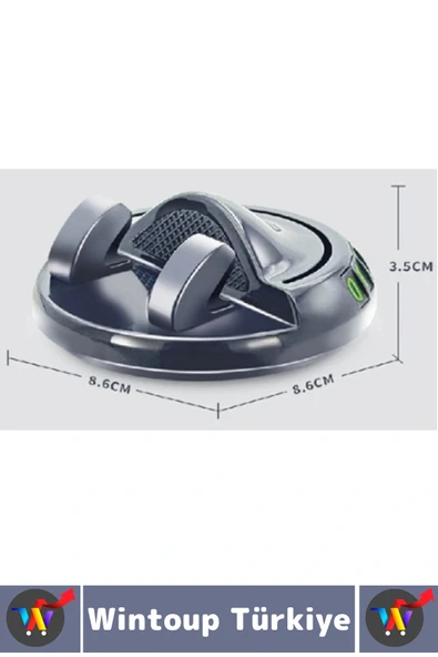 Premium Güçlü Tutuş Oto Organizer 360° Dönebilen Yapışkanlı Numaratörlü Araç İçi Telefon Tutucu - Resim 5