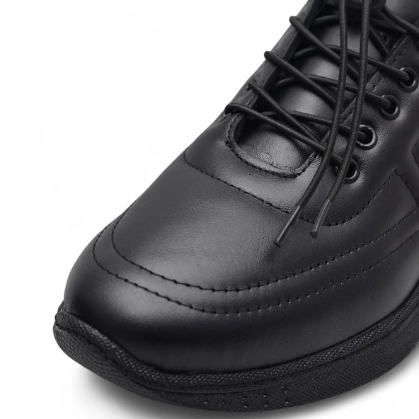 701 Tam Ortopedik Taban Hakiki Deri Erkek Ayakkabı Kadın Ayakkabı Kaymaz Taban Unisex Ayakkabı Lastikli Bağcık - 8