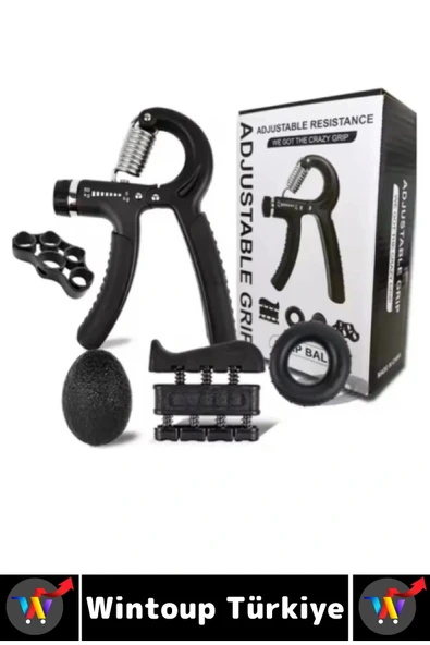 Ev Ofis Fizyoterapi Stres Yönetimi Antrenman El Parmak Güçlendirici Egzersiz 5 Parça Premium Set - 2