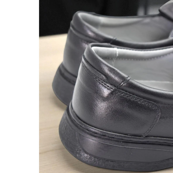 TAB450 Ortopedik Taban Hakiki Deri Erkek Ayakkabı Mevsimlik Baba Ayakkabısı - Resim 6