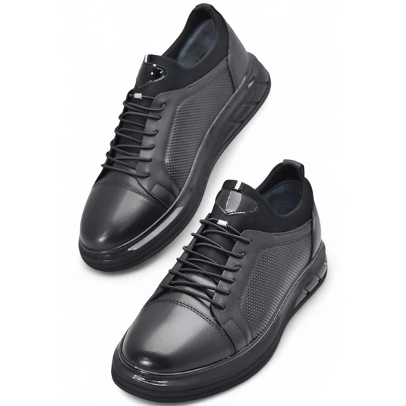 1228 Ortopedik Taban Günlük Hakiki Deri Erkek Ayakkabı Casual Erkek Deri Ayakkabı - 2