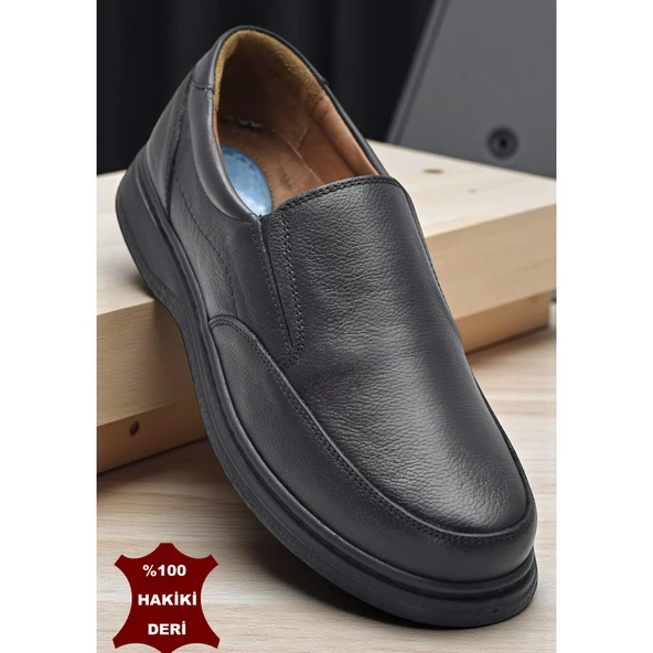 TAB430 Ortopedik Taban Hakiki Deri Erkek Ayakkabı Mevsimlik Baba Ayakkabısı ürün görseli