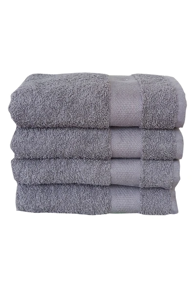 4 lü El Yüz Havlu Seti %100 Pamuklu 50X90 Cm Simple Time  |Havlu Takımı - 12