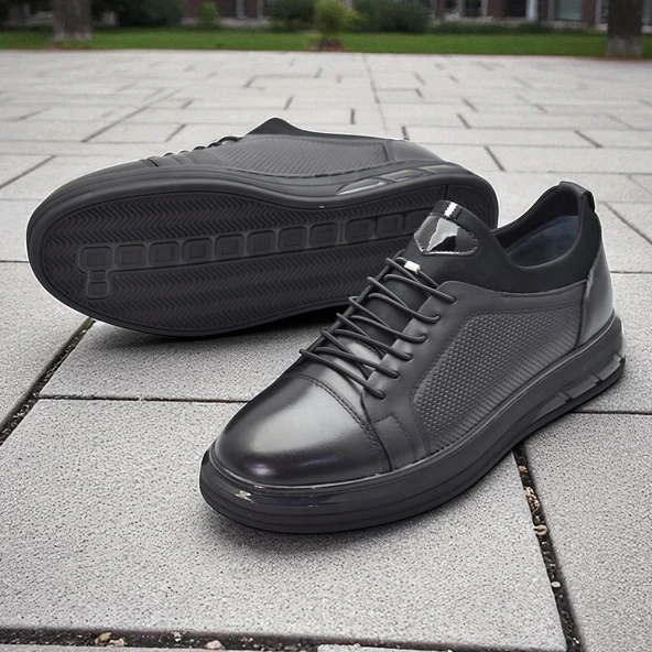 1228 Ortopedik Taban Günlük Hakiki Deri Erkek Ayakkabı Casual Erkek Deri Ayakkabı - 3