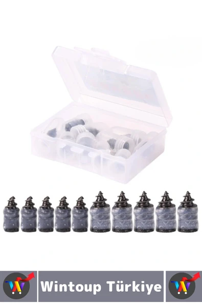 Kompakt Motosiklet Otomobil Acil Durum Tamirat Lastik Tamir Kiti Kauçuk 0.1-5 Mm Vida Seti 10 Parça - 2