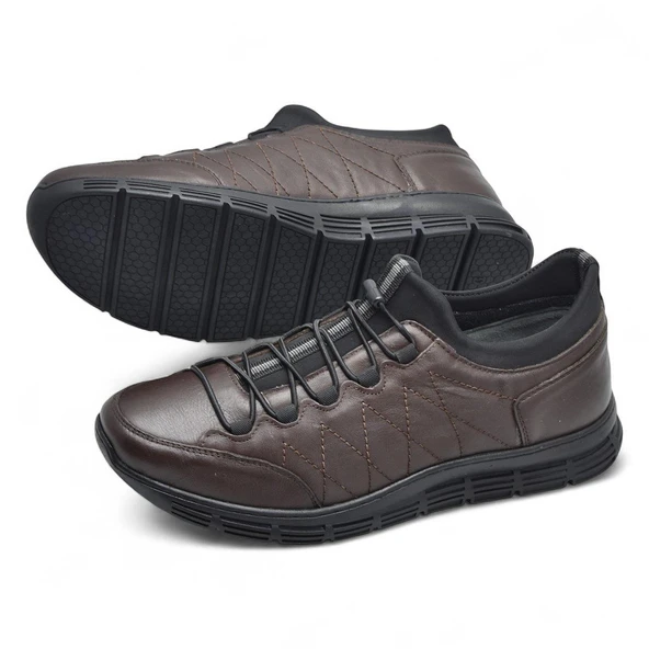 3216 Ortopedik Taban Günlük Hakiki Deri Erkek Ayakkabı Kauçuk Taban Casual Ayakkabı - 11
