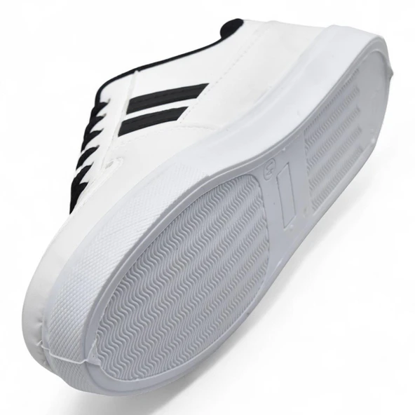 038 Rahat Taban Günlük Unisex Siyah Erkek Spor Ayakkabı - 10