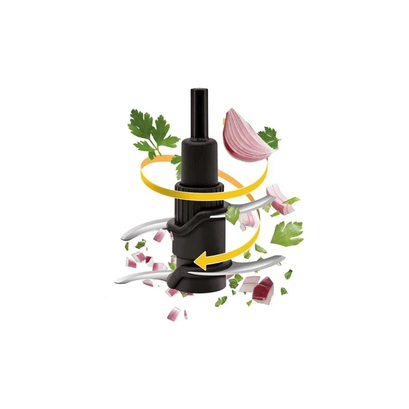 TEFAL MASTERCHOP POWELİX MAXİ 4 BIÇAKLI BEYAZ RONDO VE DOĞRAYICI MB470B30 - 5
