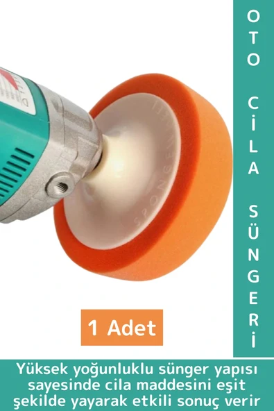 Matkap Polisaj Uyumlu Araç Derin Temizlik Çizik Giderme Parlatma Oto Bakım Pasta Cila Süngeri ürün görseli