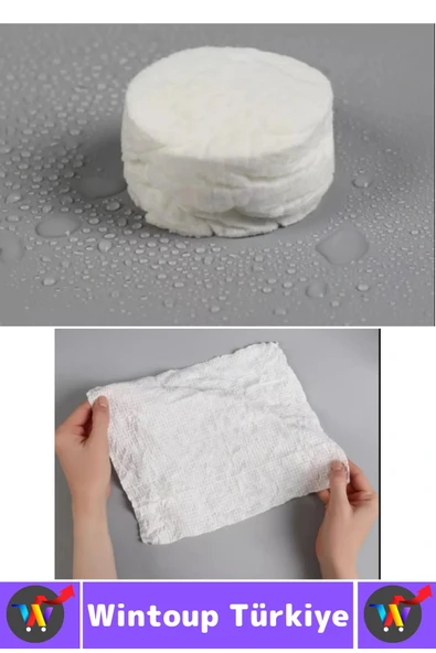 Seyahat 50 Adet Klozet Kapak Örtüsü 20 Adet Suda Büyüyen Mendil 20 Adet Kağıt Sabun Özel Hijyen Seti - Resim 3