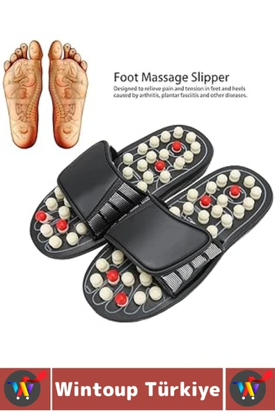 Çalışan Uzun Süre Ayakta Kalan Bireyler Stres Azaltan Duruş Düzelten Ayak Masaj Terliği 38-39 Numara - 4