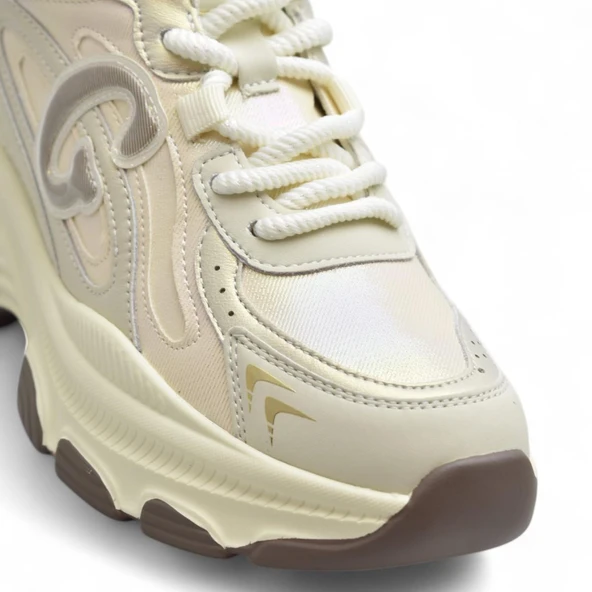 Full Ortopedik Taban Günlük Kadın Spor Ayakkabı Kalın Taban İçten Dolgu Taban  Guja 24K450 - 7