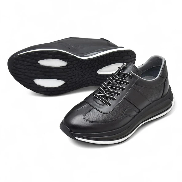 1217-1 Ortopedik Taban Hakiki Deri Günlük Erkek Ayakkabı Kauçuk Taban Casual Ayakkabı - 23