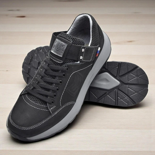 2055 Ortopedik Taban Hakiki Deri Erkek Ayakkabı Mevsimlik Kışlık Erkek Ayakkabı - 11