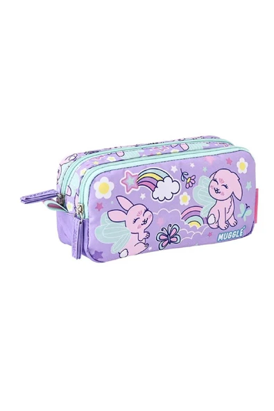 MUGGLE 2 Bölmeli Fluffy Bunny Kalemlik Lila (MU-5791) - 3