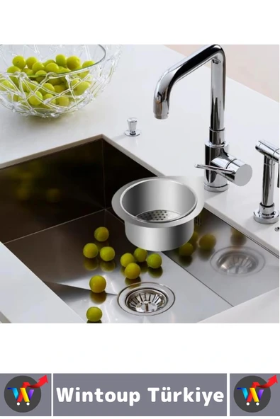 Kolay Kullanım Atık Kalıntı Kötü Koku Önleyen Kuğu Tasarımlı Paslanmaz Mutfak Lavabo Drenaj Sepeti - 4