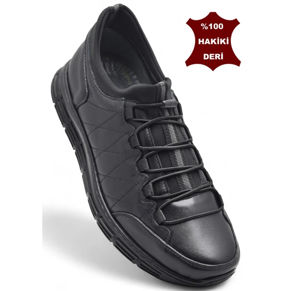 3216 Ortopedik Taban Günlük Hakiki Deri Erkek Ayakkabı Kauçuk Taban Casual Ayakkabı