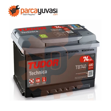 Aku Aku 12v 74 Ah 680a L03 (278×175×190) - Tudor Tb740 - Resim 1